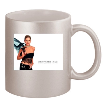 Sarah Michelle Gellar 11oz Metallic Silver Mug