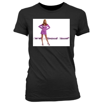 Sarah Michelle Gellar Women's Junior Cut Crewneck T-Shirt