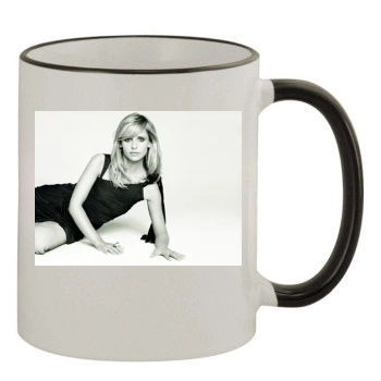 Sarah Michelle Gellar 11oz Colored Rim & Handle Mug