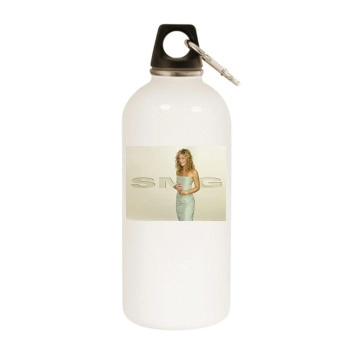 Sarah Michelle Gellar White Water Bottle With Carabiner