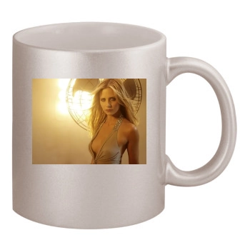 Sarah Michelle Gellar 11oz Metallic Silver Mug