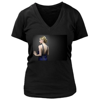 Sarah Michelle Gellar Women's Deep V-Neck TShirt