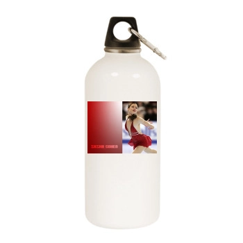 Sasha Cohen White Water Bottle With Carabiner