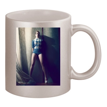 Scarlett Johansson 11oz Metallic Silver Mug