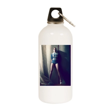 Scarlett Johansson White Water Bottle With Carabiner