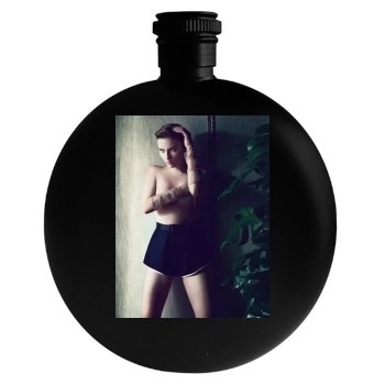 Scarlett Johansson Round Flask