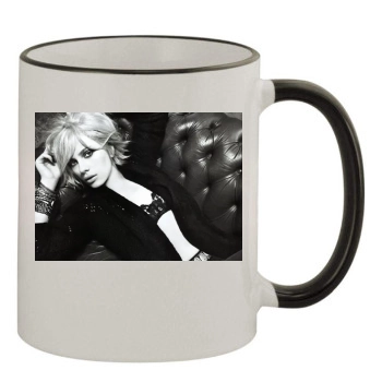 Scarlett Johansson 11oz Colored Rim & Handle Mug