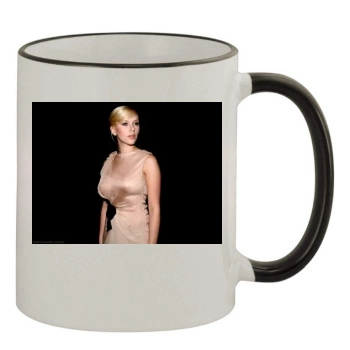 Scarlett Johansson 11oz Colored Rim & Handle Mug