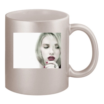 Scarlett Johansson 11oz Metallic Silver Mug