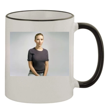 Scarlett Johansson 11oz Colored Rim & Handle Mug