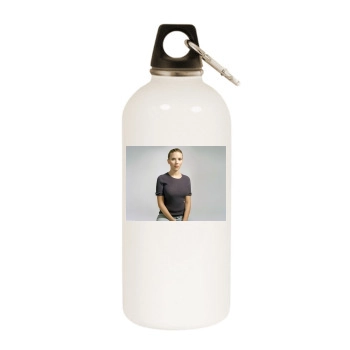 Scarlett Johansson White Water Bottle With Carabiner