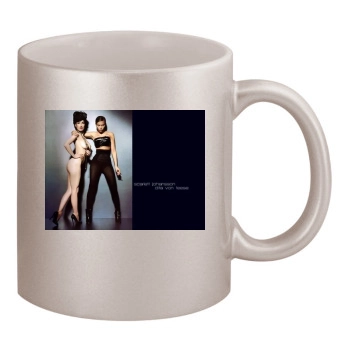 Scarlett Johansson 11oz Metallic Silver Mug