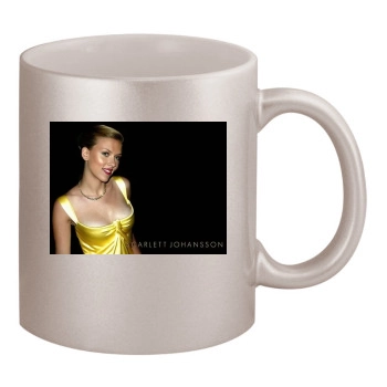 Scarlett Johansson 11oz Metallic Silver Mug