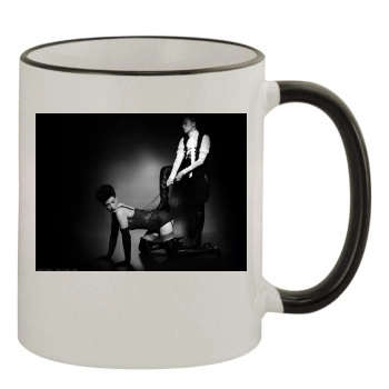 Scarlett Johansson 11oz Colored Rim & Handle Mug