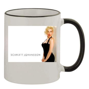 Scarlett Johansson 11oz Colored Rim & Handle Mug