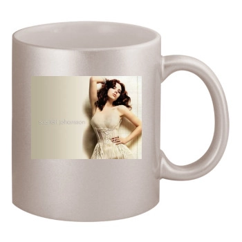 Scarlett Johansson 11oz Metallic Silver Mug