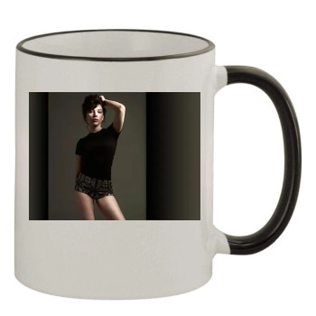 Scarlett Johansson 11oz Colored Rim & Handle Mug