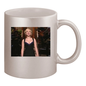 Scarlett Johansson 11oz Metallic Silver Mug