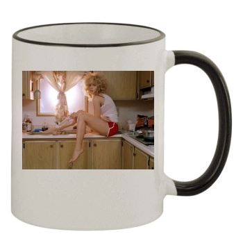 Scarlett Johansson 11oz Colored Rim & Handle Mug