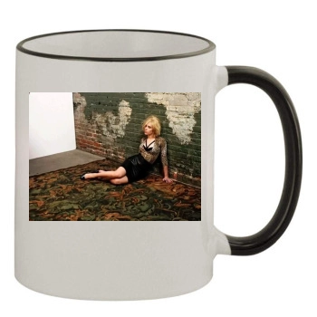 Scarlett Johansson 11oz Colored Rim & Handle Mug