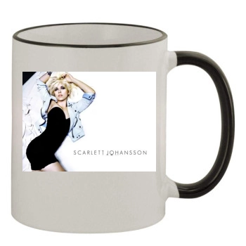 Scarlett Johansson 11oz Colored Rim & Handle Mug