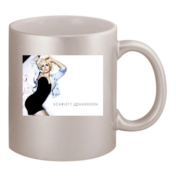 Scarlett Johansson 11oz Metallic Silver Mug