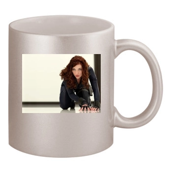 Scarlett Johansson 11oz Metallic Silver Mug