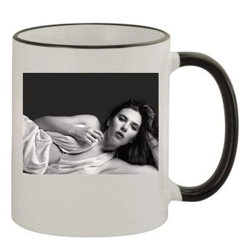 Scarlett Johansson 11oz Colored Rim & Handle Mug