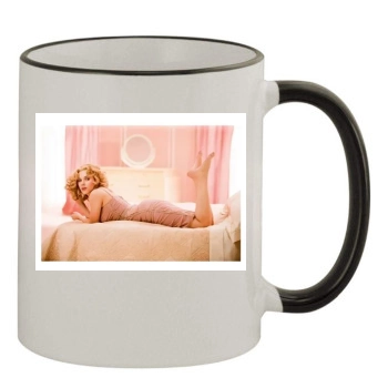 Scarlett Johansson 11oz Colored Rim & Handle Mug