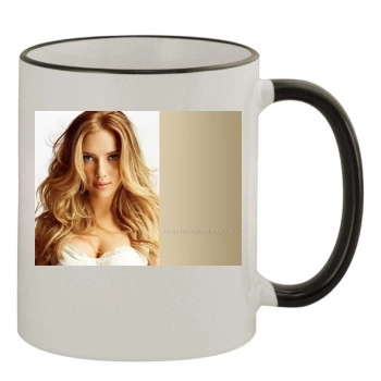 Scarlett Johansson 11oz Colored Rim & Handle Mug