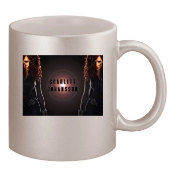 Scarlett Johansson 11oz Metallic Silver Mug