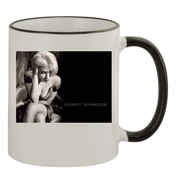 Scarlett Johansson 11oz Colored Rim & Handle Mug