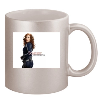 Scarlett Johansson 11oz Metallic Silver Mug