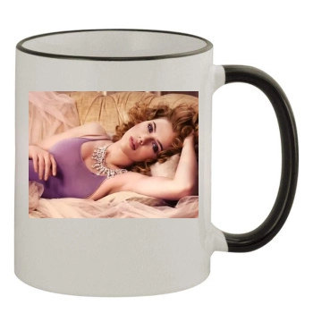 Scarlett Johansson 11oz Colored Rim & Handle Mug