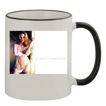 Scarlett Johansson 11oz Colored Rim & Handle Mug