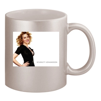 Scarlett Johansson 11oz Metallic Silver Mug