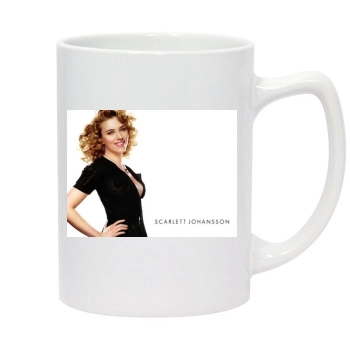 Scarlett Johansson 14oz White Statesman Mug