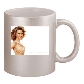 Scarlett Johansson 11oz Metallic Silver Mug