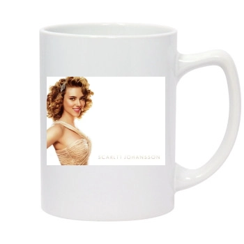 Scarlett Johansson 14oz White Statesman Mug