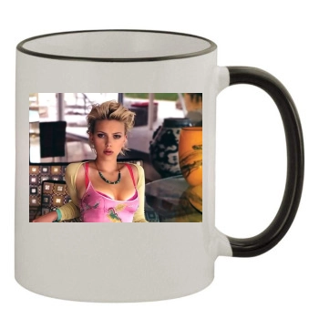 Scarlett Johansson 11oz Colored Rim & Handle Mug