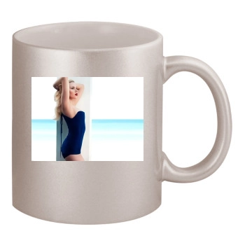 Scarlett Johansson 11oz Metallic Silver Mug