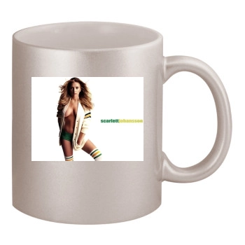 Scarlett Johansson 11oz Metallic Silver Mug