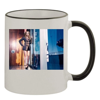 Scarlett Johansson 11oz Colored Rim & Handle Mug