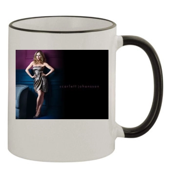 Scarlett Johansson 11oz Colored Rim & Handle Mug