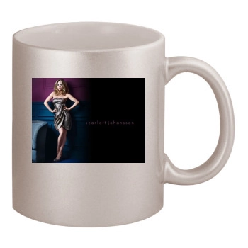 Scarlett Johansson 11oz Metallic Silver Mug