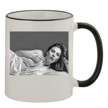 Scarlett Johansson 11oz Colored Rim & Handle Mug