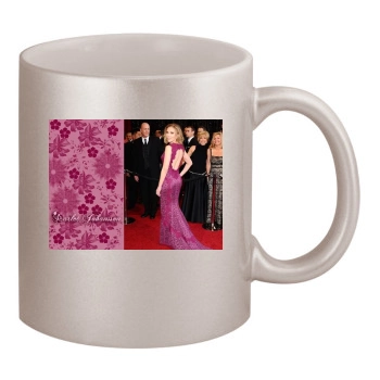 Scarlett Johansson 11oz Metallic Silver Mug