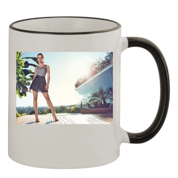 Scarlett Johansson 11oz Colored Rim & Handle Mug