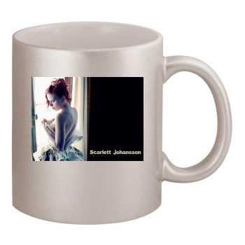 Scarlett Johansson 11oz Metallic Silver Mug