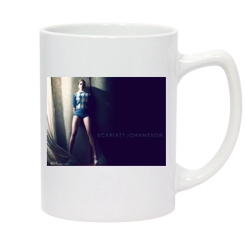 Scarlett Johansson 14oz White Statesman Mug